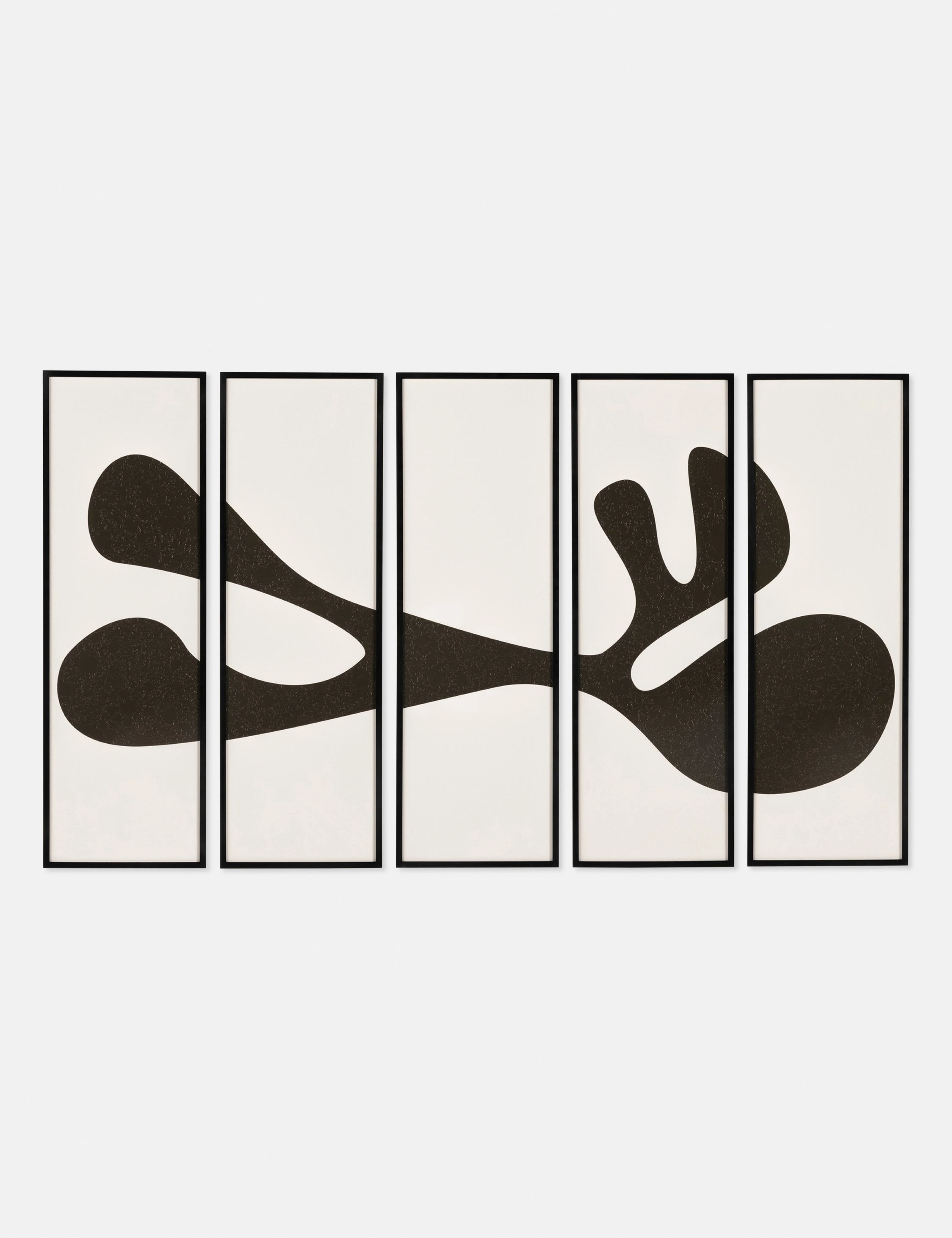 Organic Shape I Wall Art (Set of 5) by FHAS Inhousenordic style wall decor
