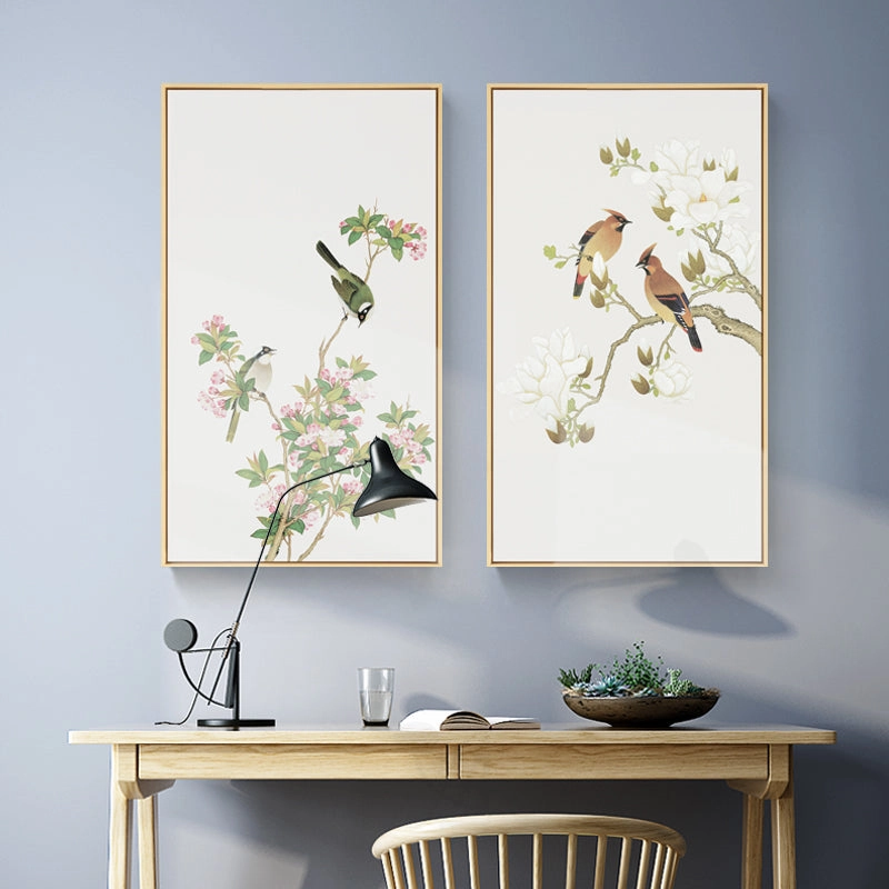 Oriental Birds Wall Art With Framehome decor ,wall decor 