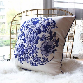 Oriental Blue and White Throw Cushionhome decoration ,modern home decor 