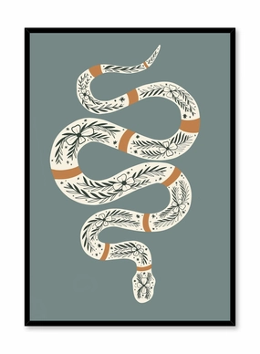 Ornate Snake, Posterpop culture themed posters