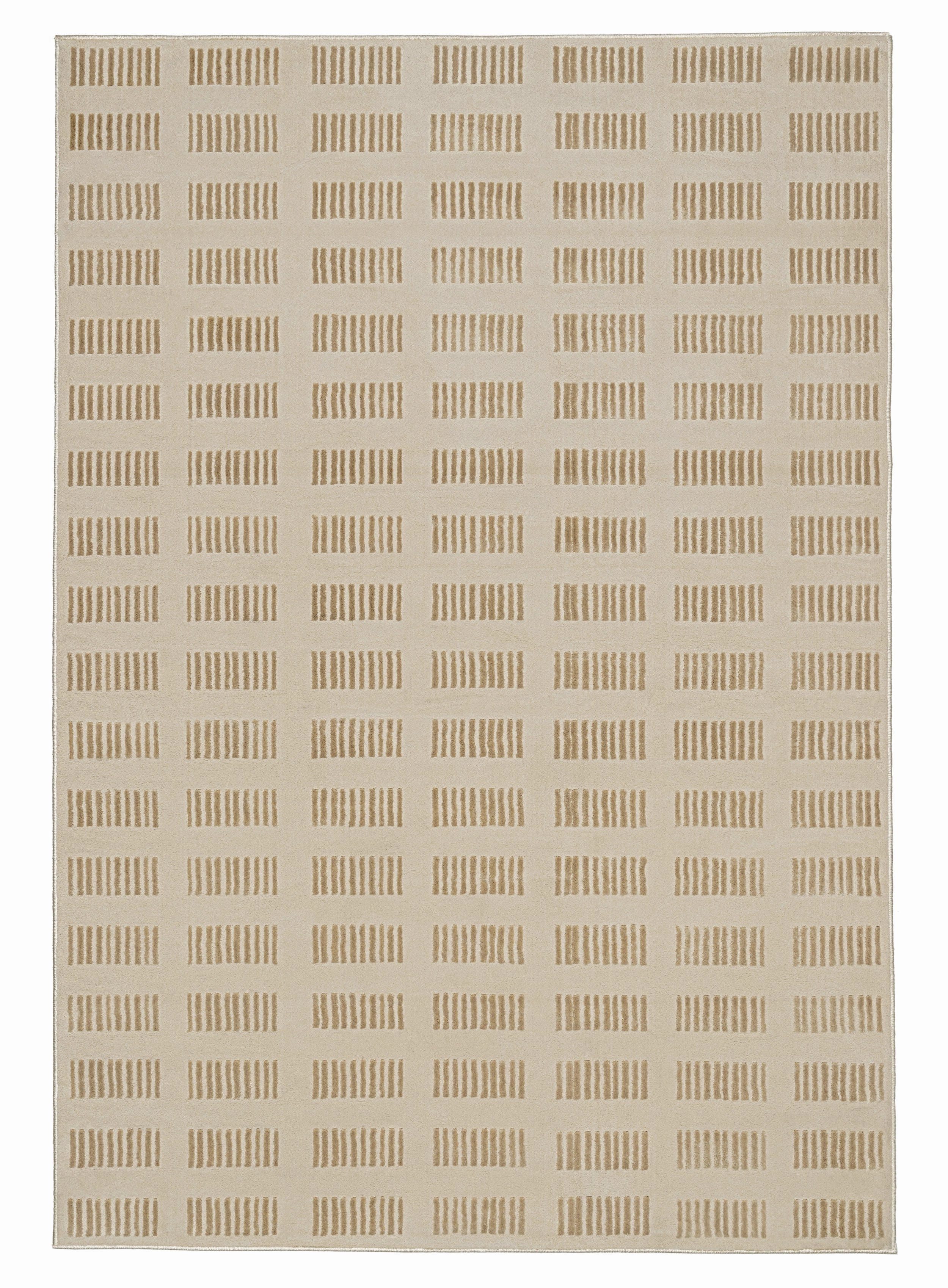 Ouargia Textured Geometric Neutral Washable Rugmodern color block patchwork rug