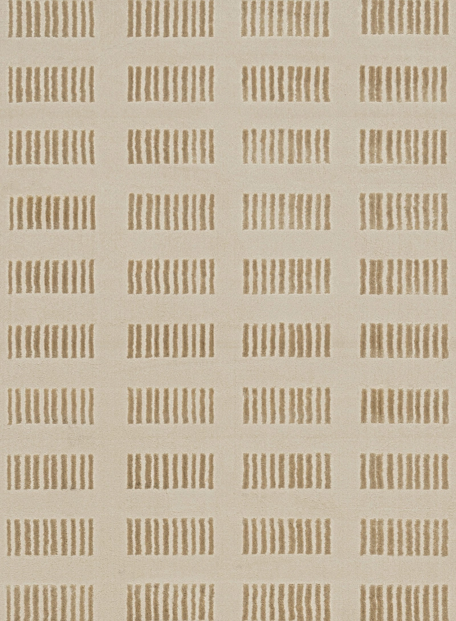 Ouargia Textured Geometric Neutral Washable Rug
