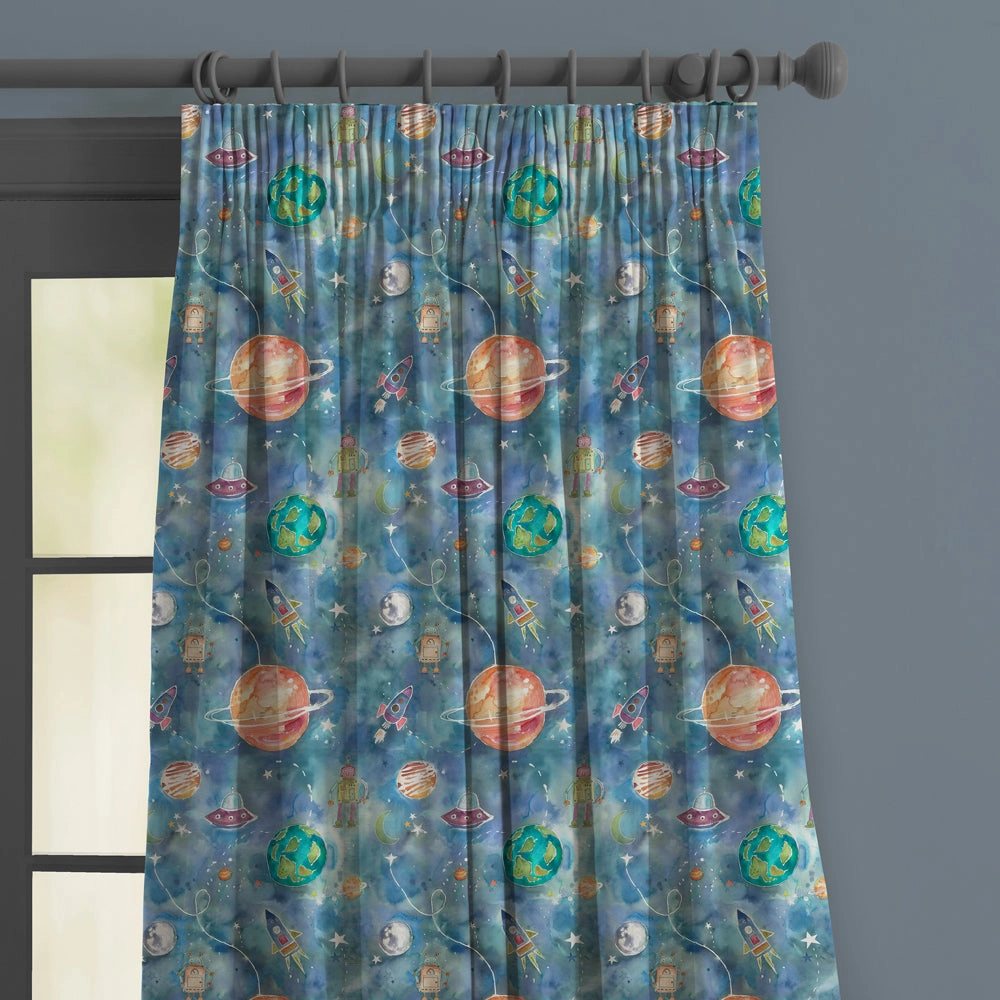 Out Of This World Printed Made to Measure Curtains Sky