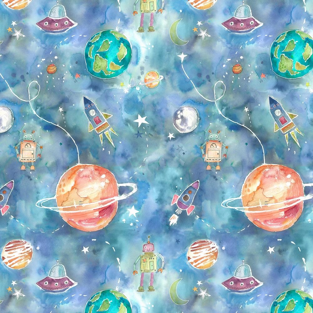 Out Of This World Printed Made to Measure Curtains Sky