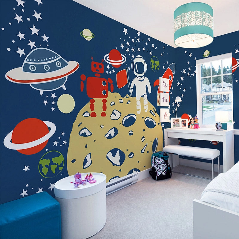 Outer Space Kids Wall Mural