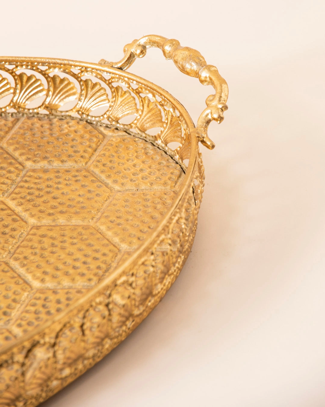 Oval Honeycomb Serving Tray - Large