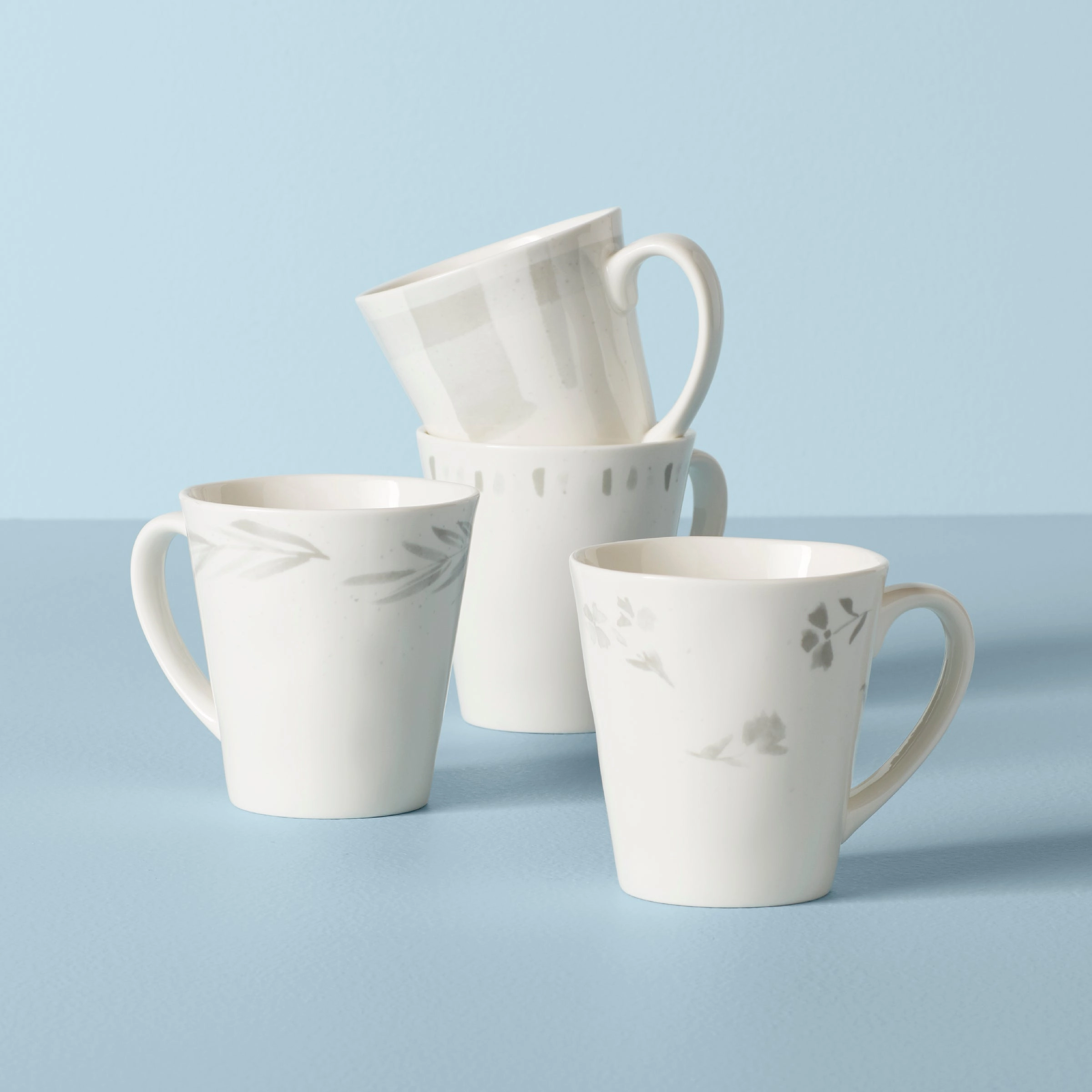 Oyster Bay Assorted Mugs - Set of 4modern kitchen decor ,kitchen dinner set ,dinnerware 
