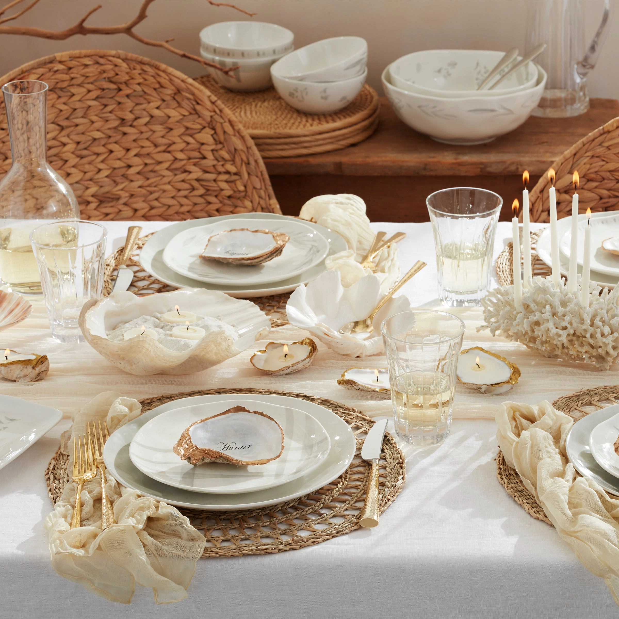 Oyster Bay Dinner Plates - Set of 4