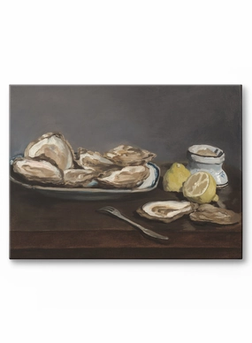 Oysters, Canvasindoor decorative canvas print