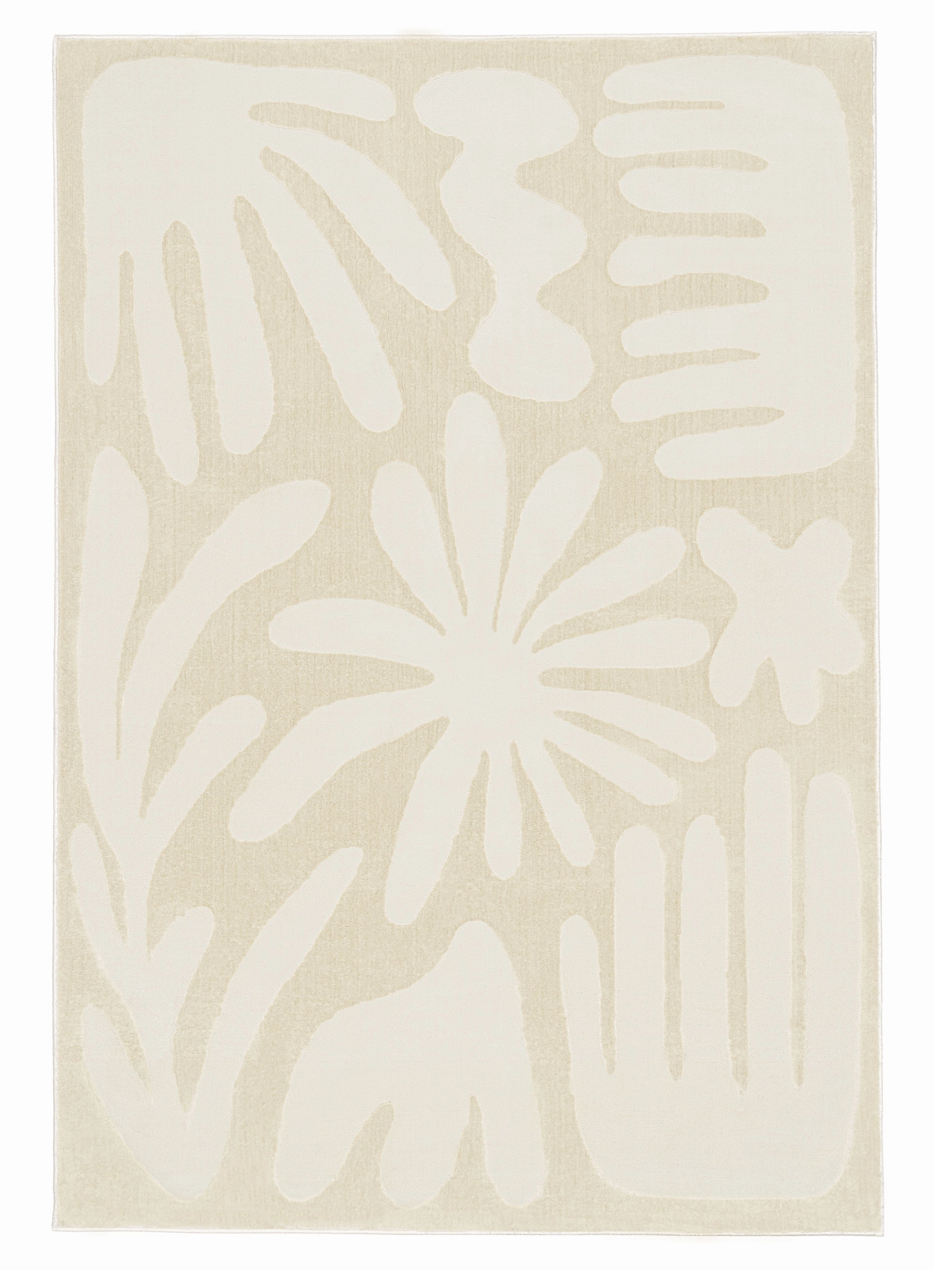 Palila Textured Abstract Neutral Washable Rugmodern color block patchwork rug