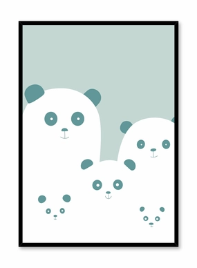 Panda Family, Posterpop culture themed posters