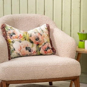 Papavera Printed Feather Cushion Sweetpeabedding sets ,throw blankets 