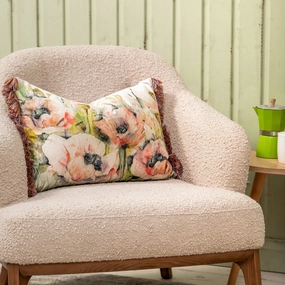 Papavera Printed Feather Cushion Sweetpeabedding sets ,throw blankets 