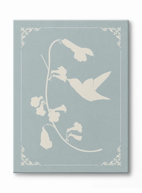 Papercut Trumpet Vine, Canvasindoor decorative canvas print