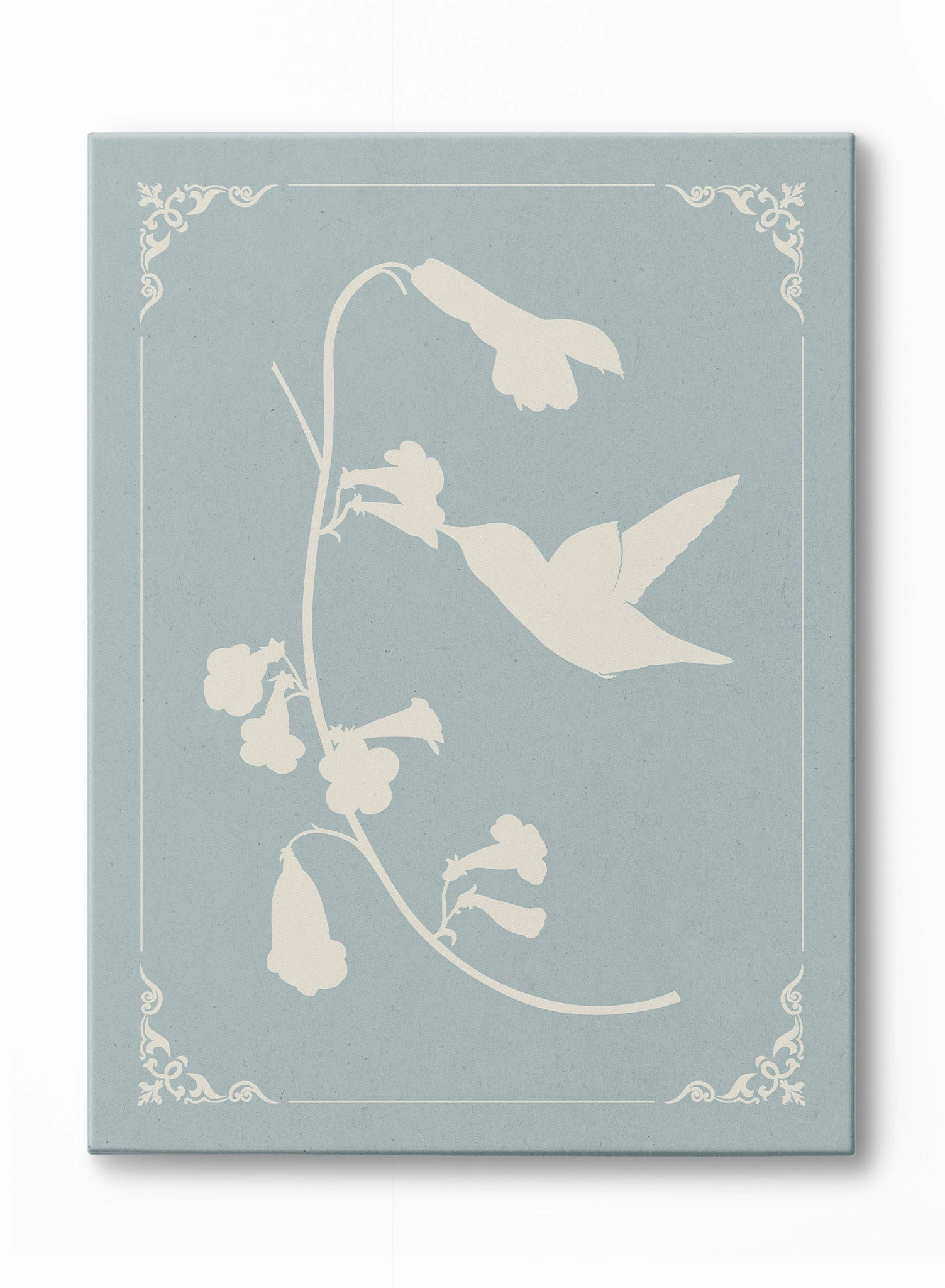 Papercut Trumpet Vine, Canvasindoor decorative canvas print