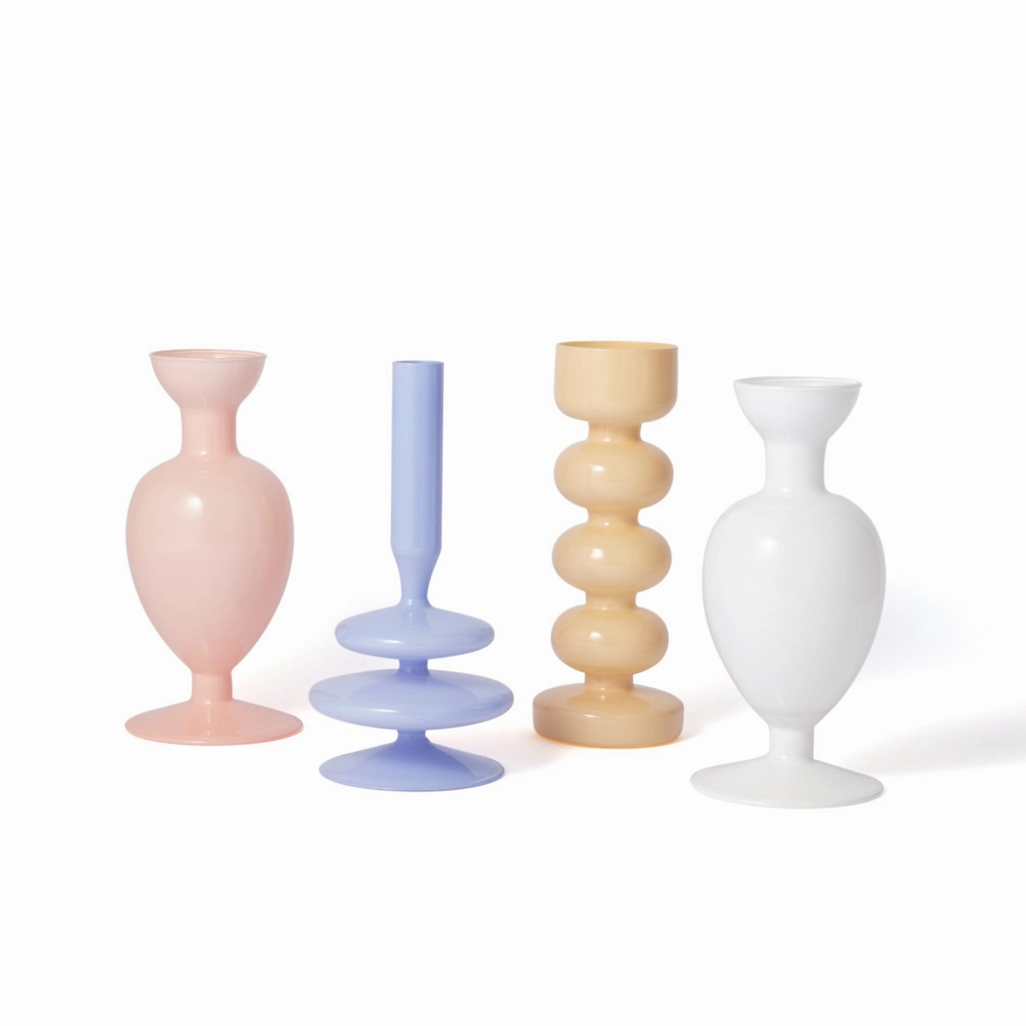 Pastel Flower Vase White