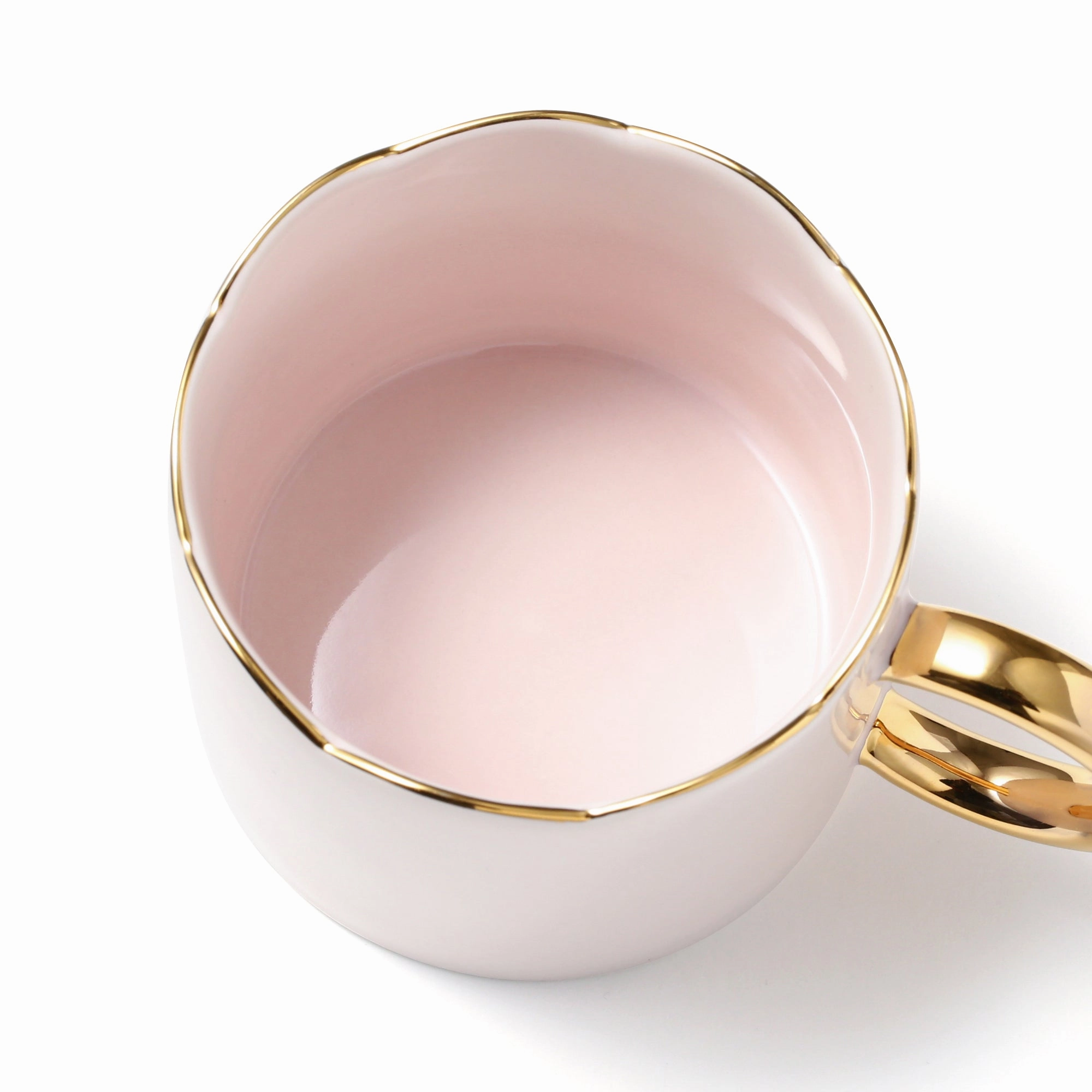 Pastel Scallop Mug & Plate  Pink