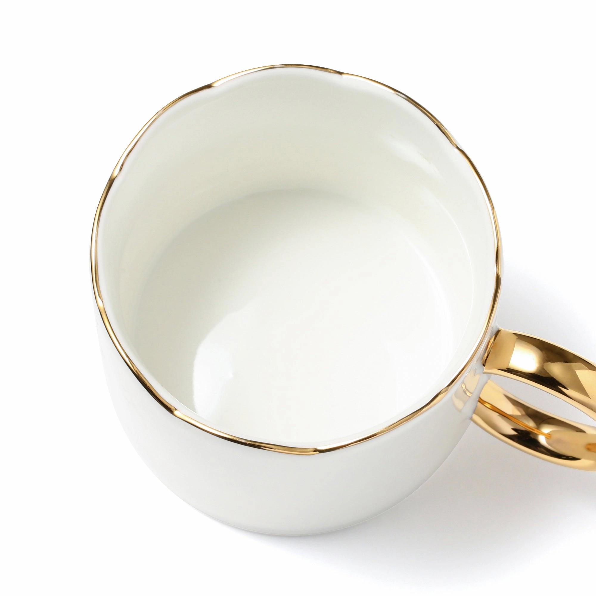 Pastel Scallop Mug & Plate  White