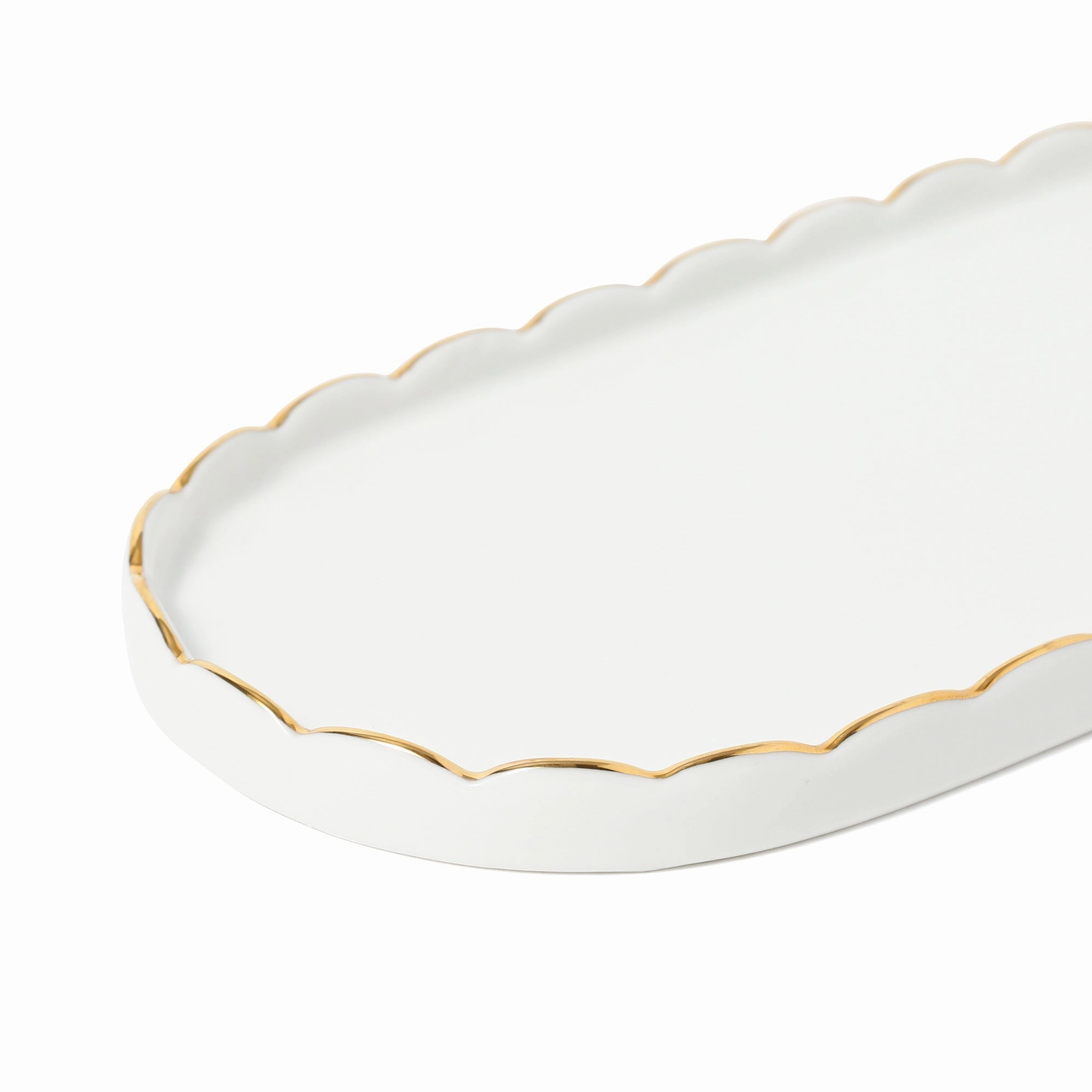 Pastel Scallop Mug & Plate  White