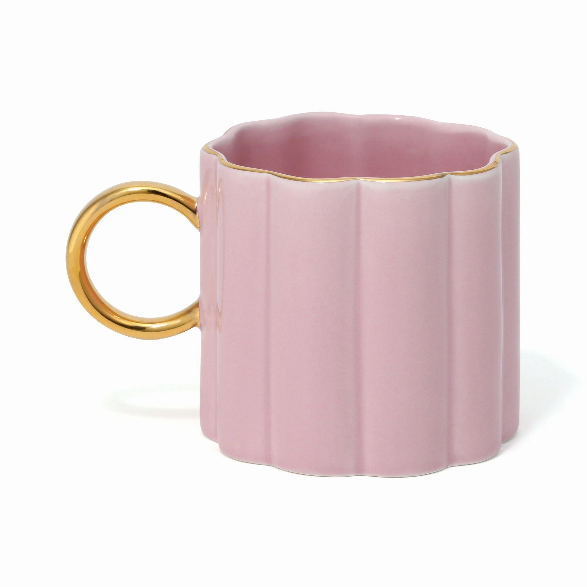Pastel Scallop Mug Pink