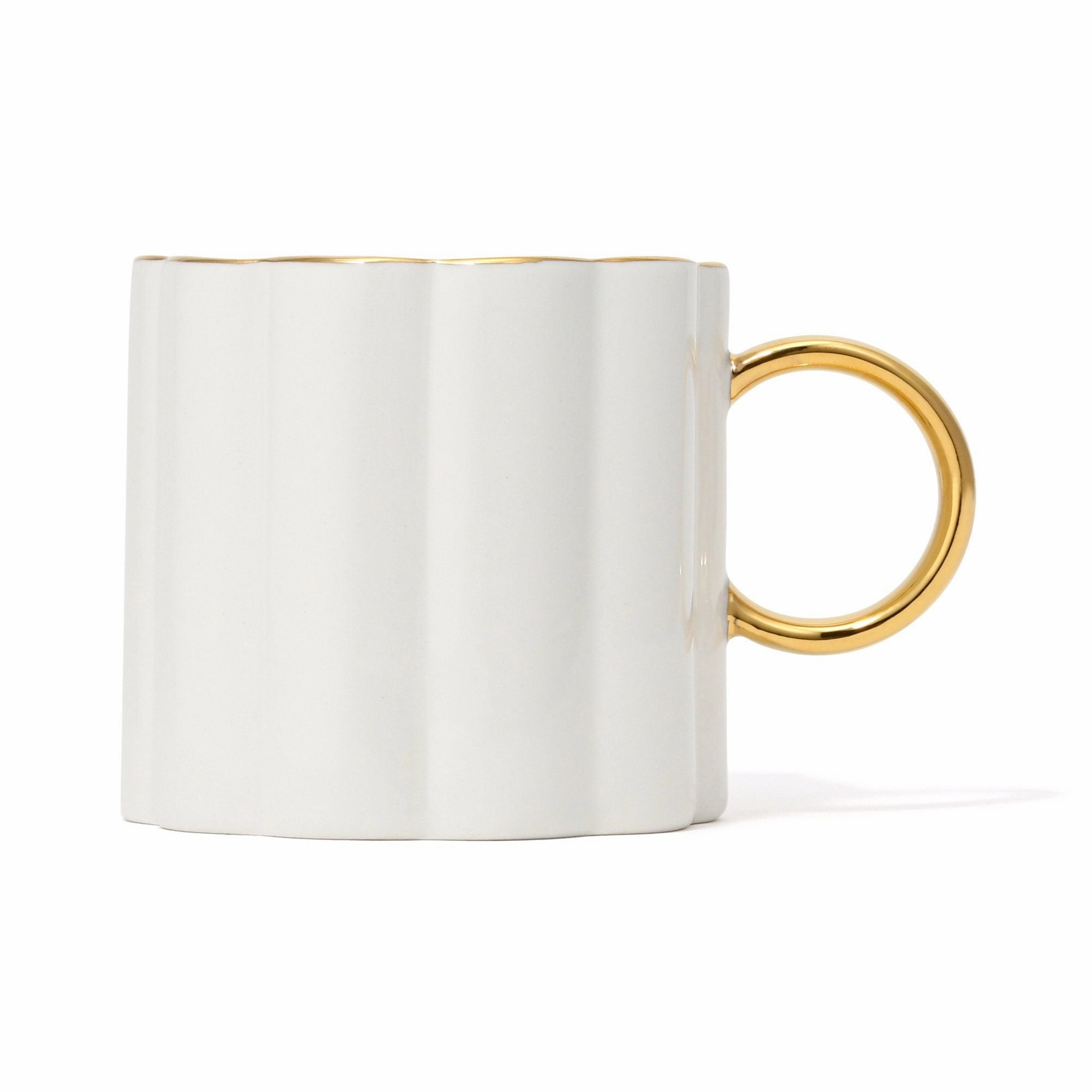 Pastel Scallop Mug White