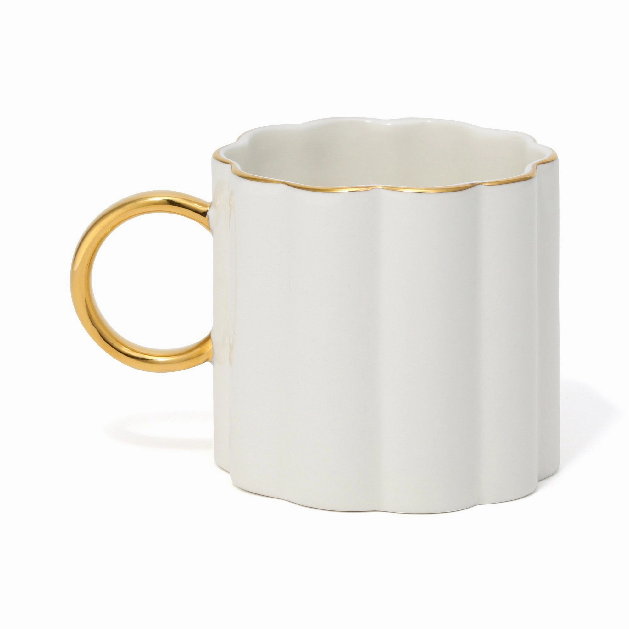 Pastel Scallop Mug White