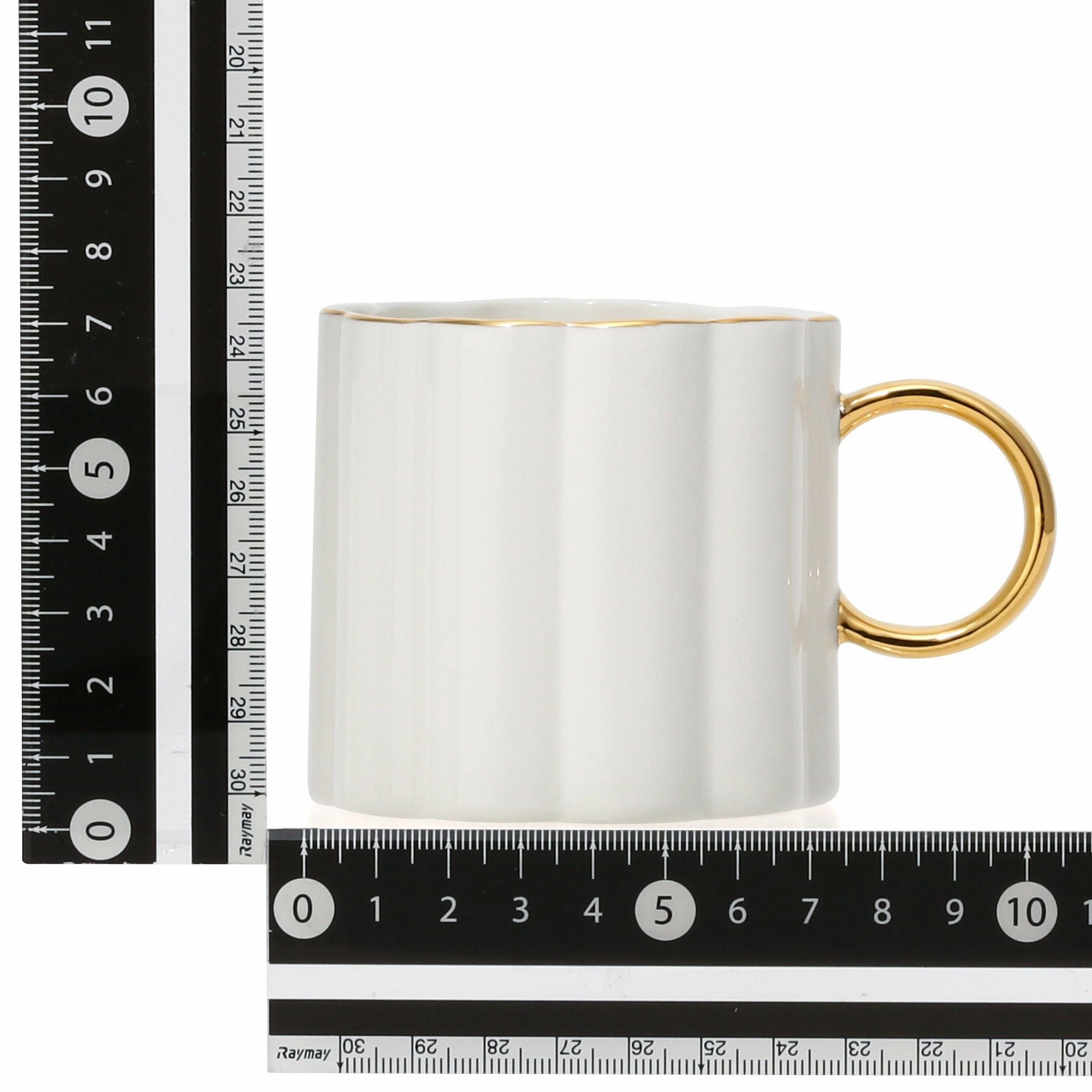 Pastel Scallop Mug White