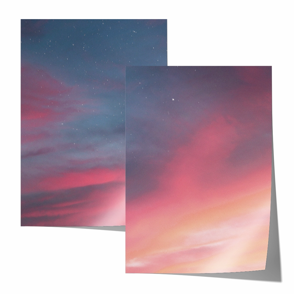 Pastel Sky Set Includes Two Prints