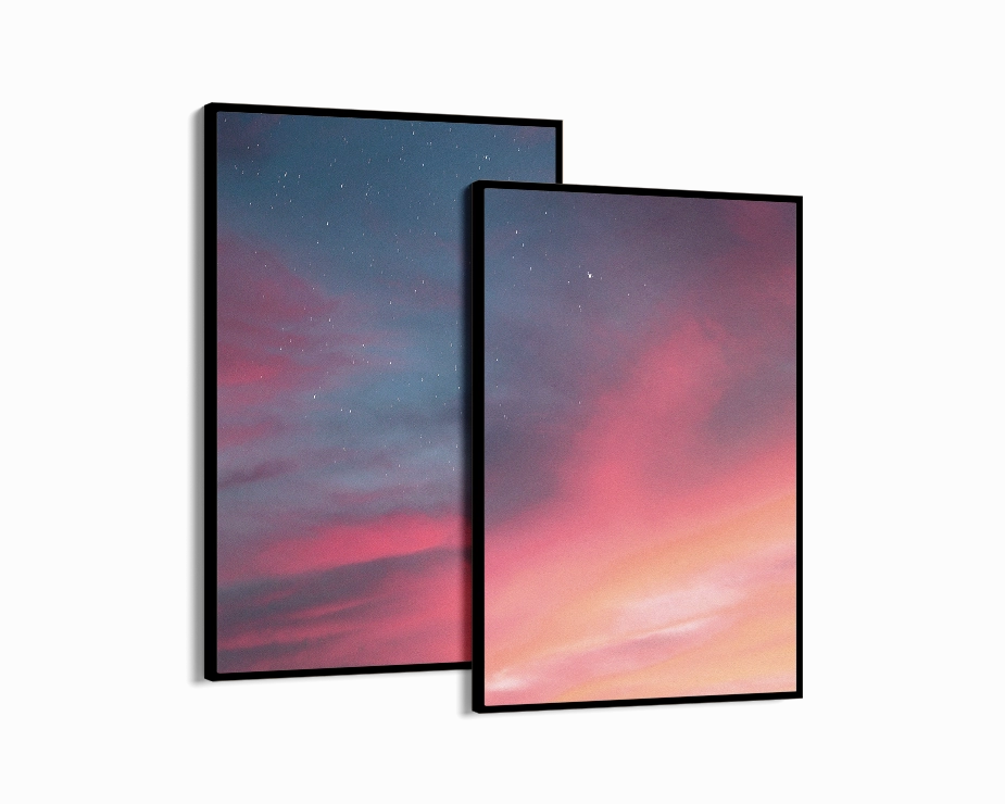 Pastel Sky Set Includes Two Prints