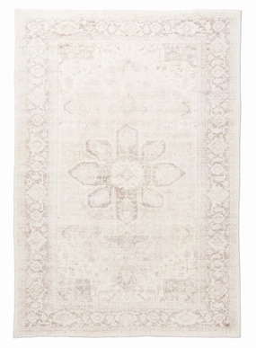 Patina Cream and Beige Distressed Washable Rugmodern color block patchwork rug