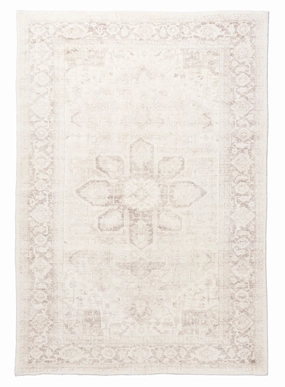 Patina Cream and Beige Distressed Washable Rugmodern color block patchwork rug