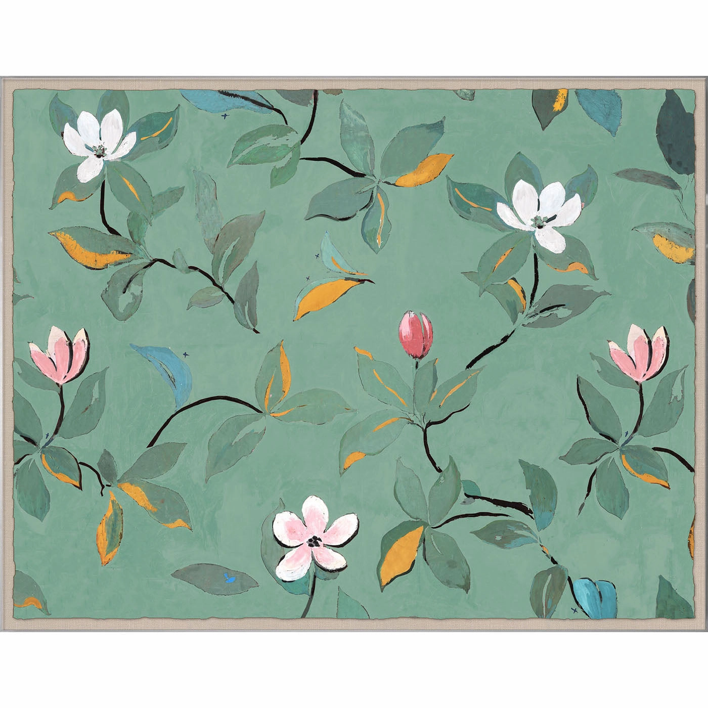 Paule Marrot, Green Magnoliasnordic style wall decor