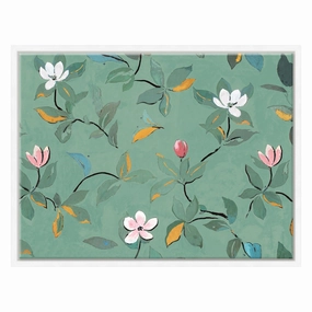 Paule Marrot, Green Magnolias (Var. 2)nordic style wall decor