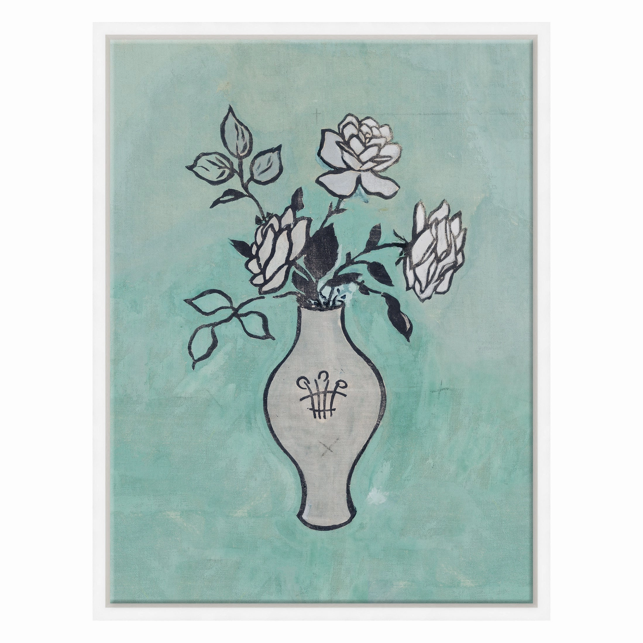 Paule Marrot, Vase with Roses (Var. 1)nordic style wall decor