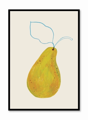 Pear Study in Blue, Posterpop culture themed posters