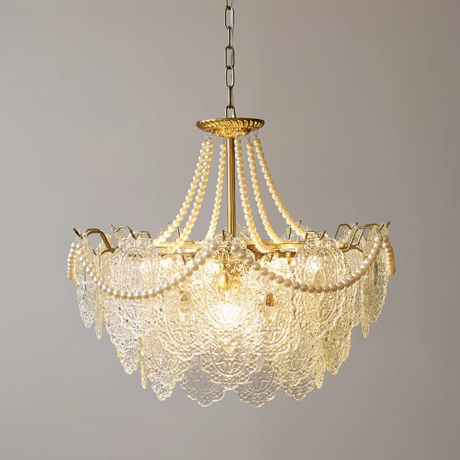 Pearls Glass Chandelier