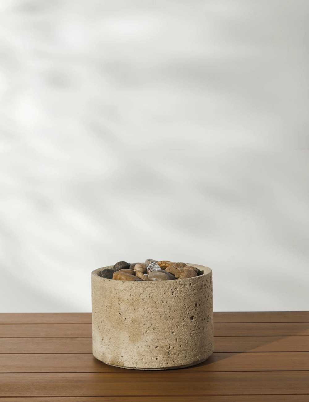 Pebble Fountain by Campania International -  -outdoor wrought iron plant stand