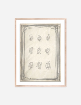 Penciled Grid Wall Art by Amy Berlinnordic style wall decor