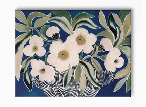 Peonies in Blue, Canvasindoor decorative canvas print