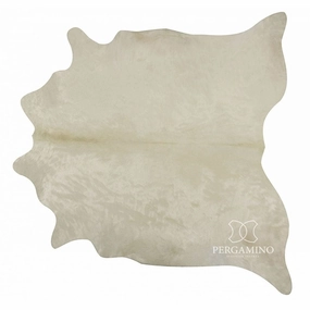Pergamino Cream White Cowhide Rugmodern color block patchwork rug