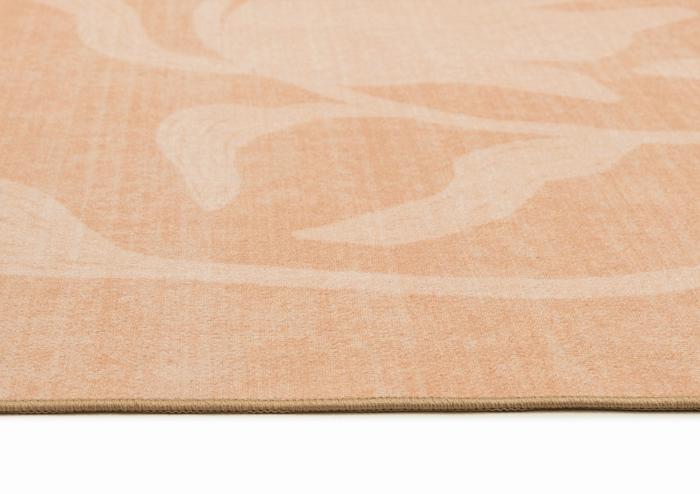 Pernilla Peach Botanical Washable Rug