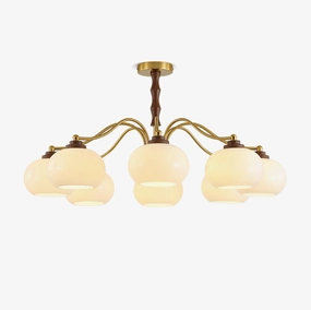 Persimmon Glass Globe Chandelierrustic chandelier,bedroom chandelier 