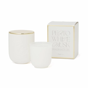 Perto Fragrance Gel White (Musk)decorative vase ,Modern Ceramic Vase for Home Decoration 