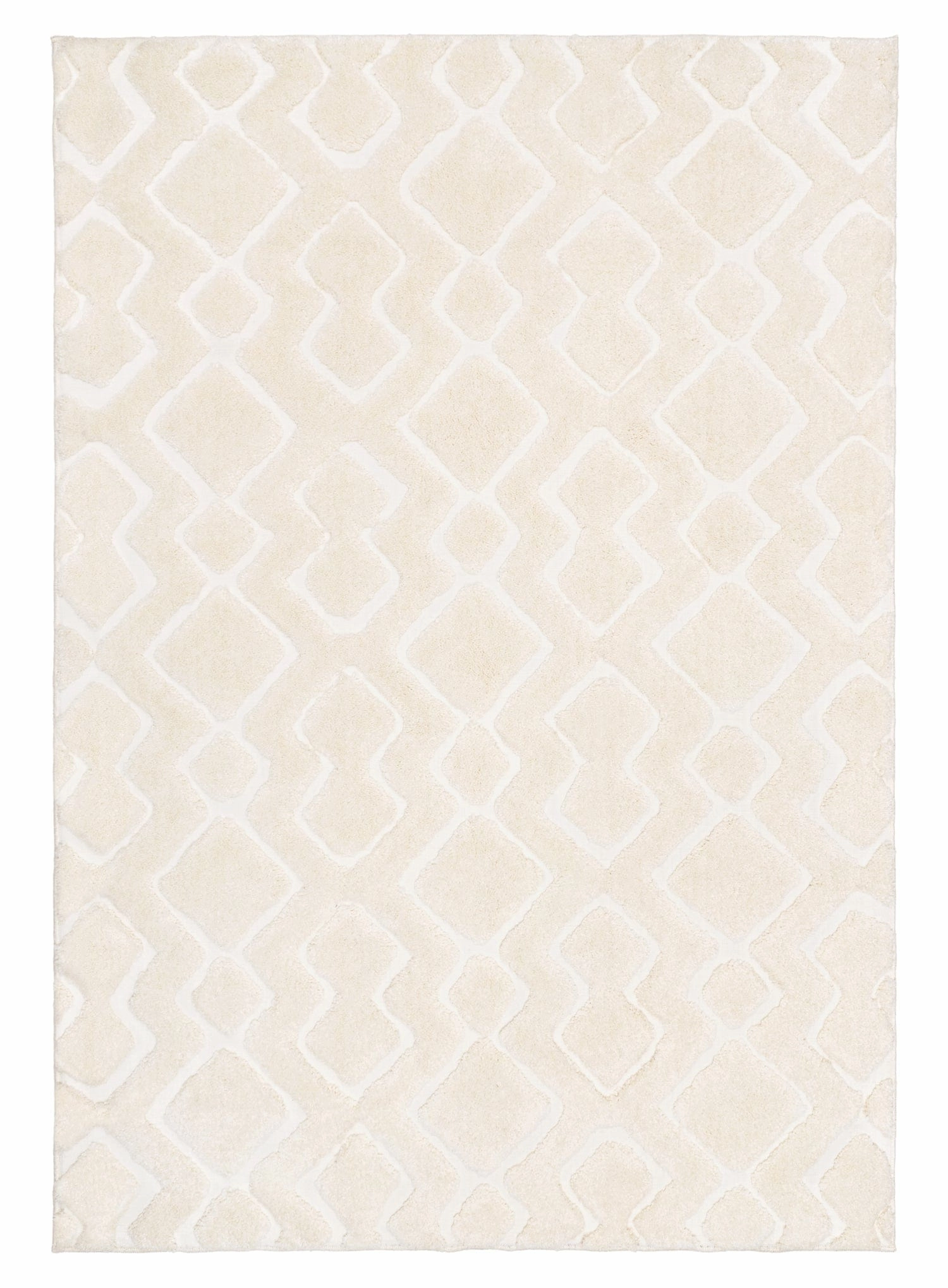 Petra Ivory Diamond Rugmodern color block patchwork rug