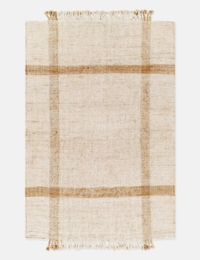 Picart Handwoven Jute Rugmodern color block patchwork rug