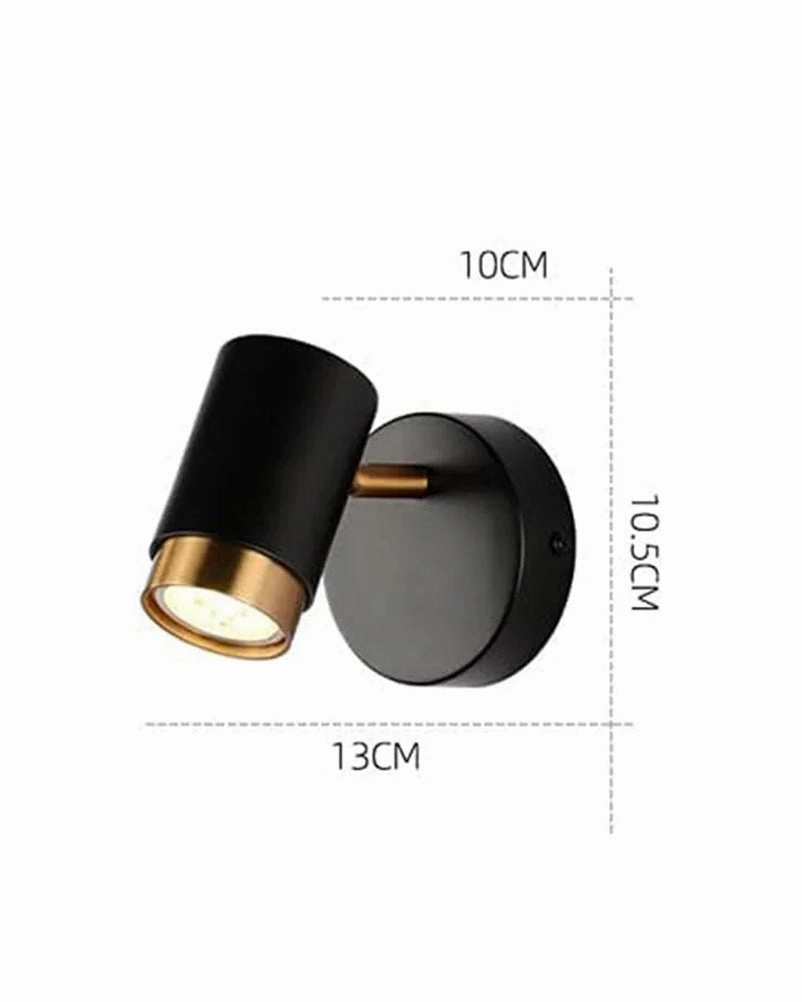 Pictures Artwort Black Cylindrical Spotlight 9W