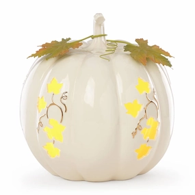 Pierced Lit Pumpkin Roundhalloween party decor ,outdoor halloween decor 
