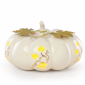 Pierced Lit Pumpkin Shorthalloween party decor ,outdoor halloween decor 