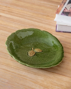 Pinecone Leaf Ceramic Decorative Bowlmodern kitchen decor ,kitchen dinner set ,dinnerware 