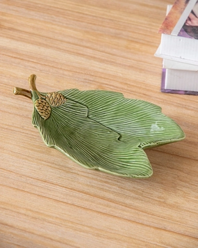 Pinecone Leaf Ceramic Plattermodern kitchen decor ,kitchen dinner set ,dinnerware 